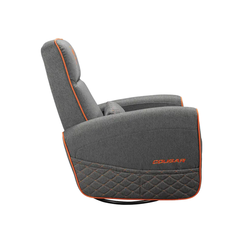 Игровое кресло Cougar FIDOM Имитация льна Серый | Оранжевый