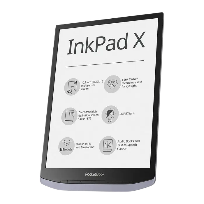 Электронная книга PocketBook InkPad X Серый металлик