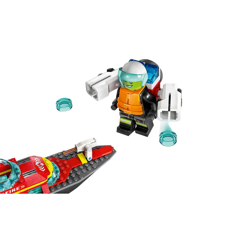 Constructor LEGO Fire Rescue Boat Multicolor