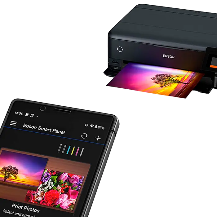 Струйный МФУ Epson L8180 Цветной A3 Черный