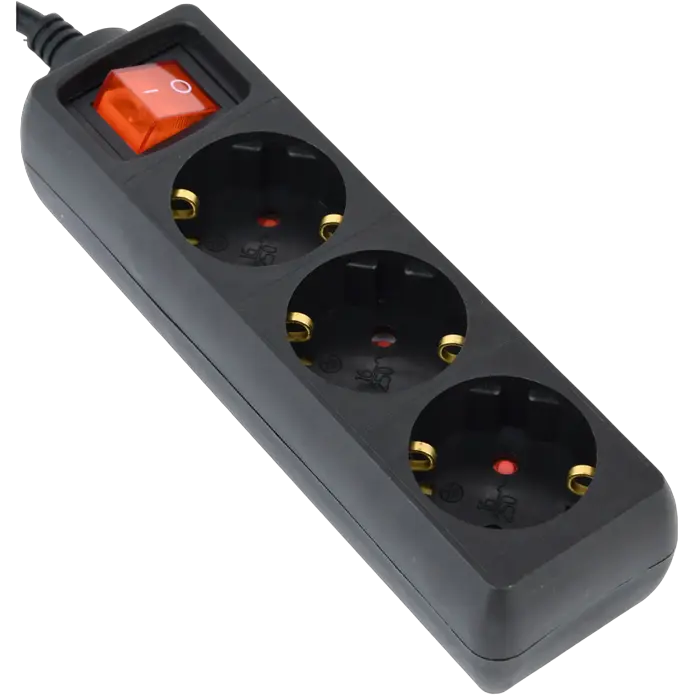 Prelungitor electric Gembird EG-PSU3-01 Negru