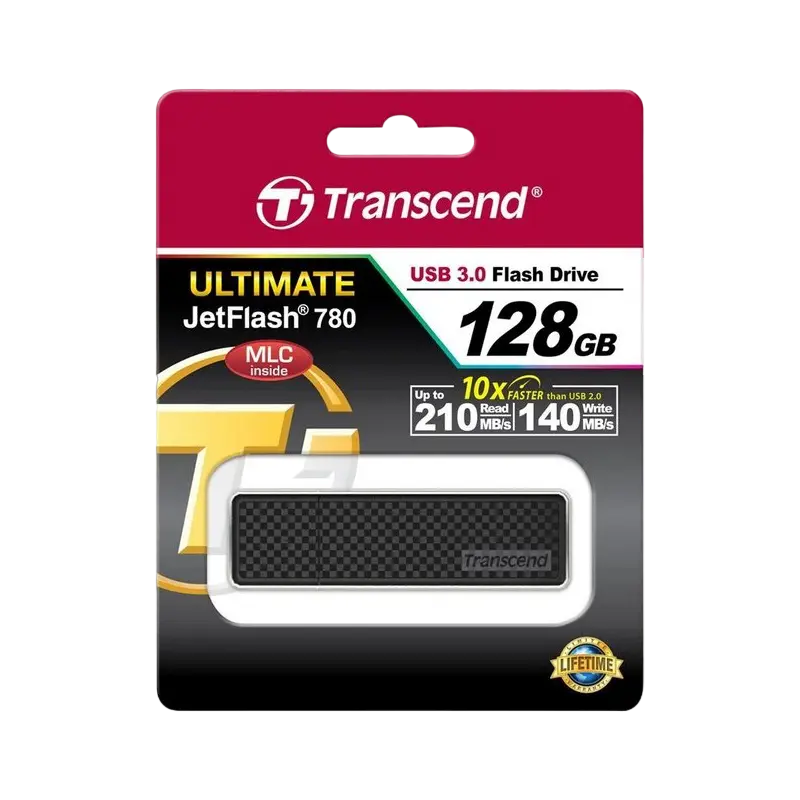USB Flash накопитель Transcend JetFlash 780 128ГБ Чёрный