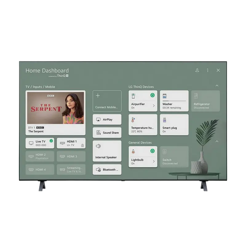 55" LED SMART Телевизор LG 55UP80006LA Черный