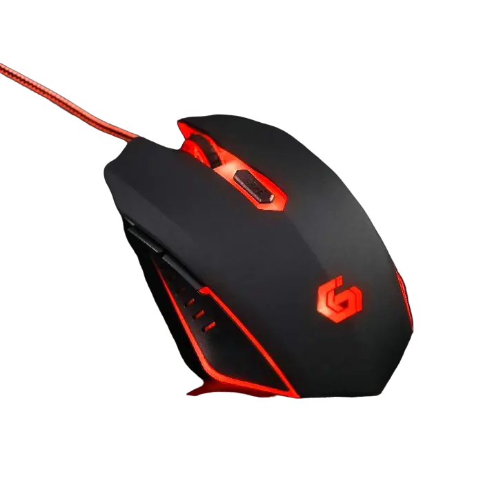 Игровая мышь Gembird MUSG-001-R Проводное Чёрный/Красный
