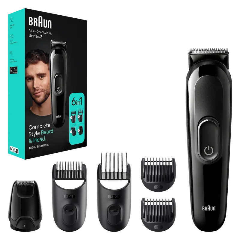 Мужской Триммер Braun MGK3410 Чёрный
