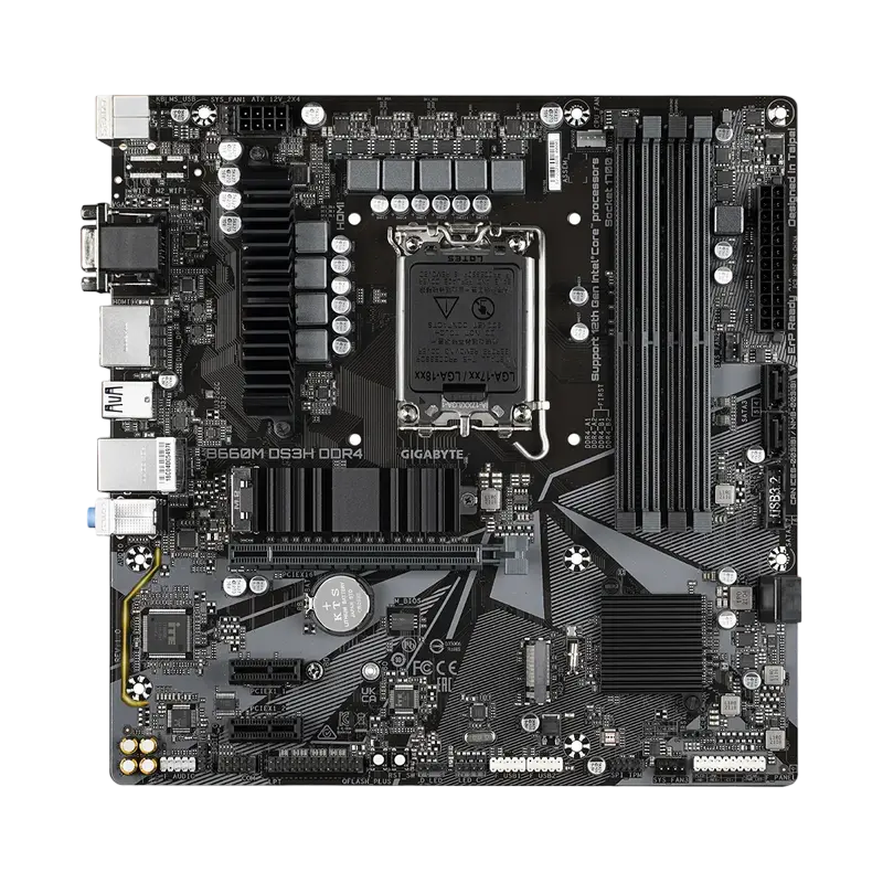 Материнская плата Gigabyte B660M DS3H DDR4 LGA1700 Micro-ATX