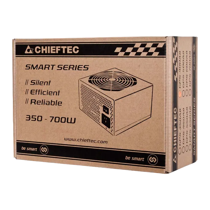 Tip Блок питания для компьютеров Chieftec GPS-700A8 Smart Series ATX Черный