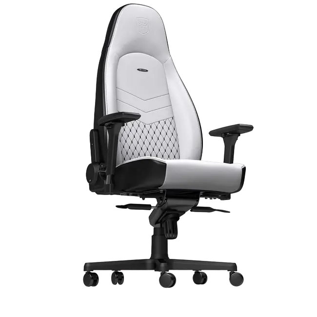 Игровое кресло Noblechairs Icon Искусственная кожа Белый/Чёрный