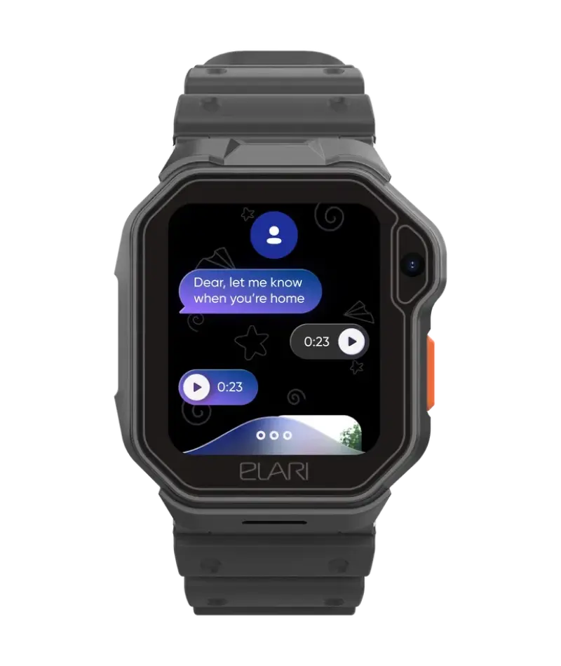 Ceas pentru copii Elari KidPhone Techno 4G Negru