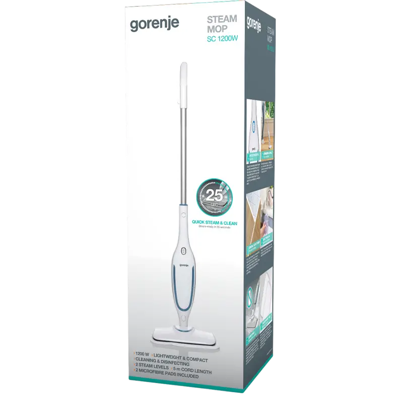 Пароочиститель Gorenje SC1200W Белый