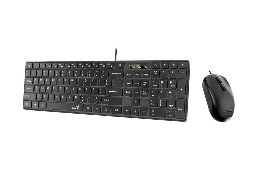 Клавиатура и мышь Genius SlimStar C126 Мембрана Черный
