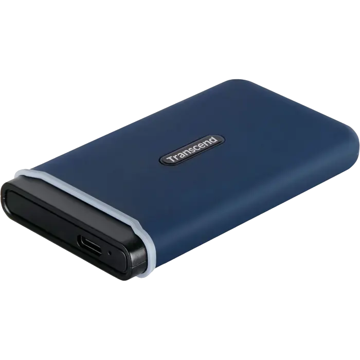 Внешний портативный SSD накопитель Transcend ESD370C 1 ТБ Морской Синий