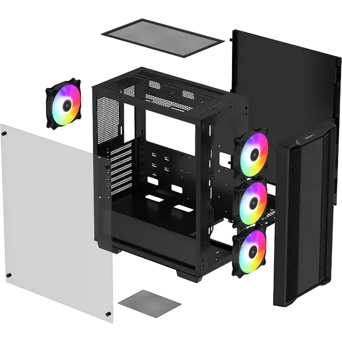 Компьютерный корпус Deepcool CC560 ARGB Midi-Tower Черный