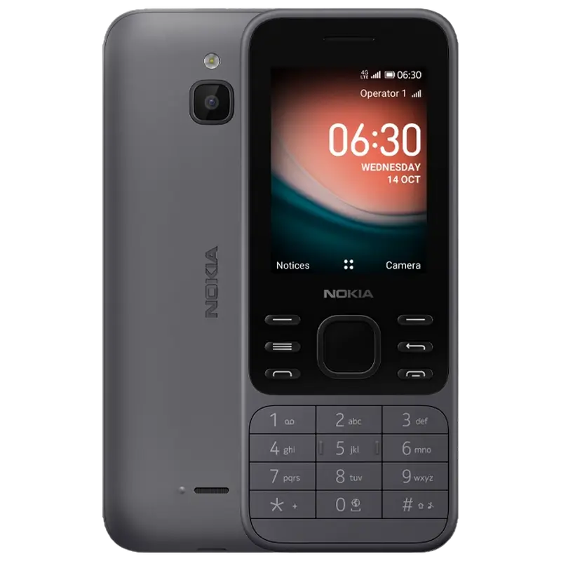 Мобильный телефон Кнопочный Nokia 6300 4G Светлый угольный