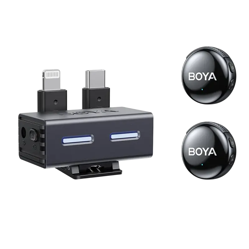 Портативный записывающий микрофон Boya Boyalink 3-01 Беспроводной Черный