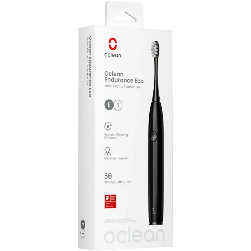 Электрическая звуковая зубная щетка Для взрослых Oclean Endurance Eco E1 Чёрный