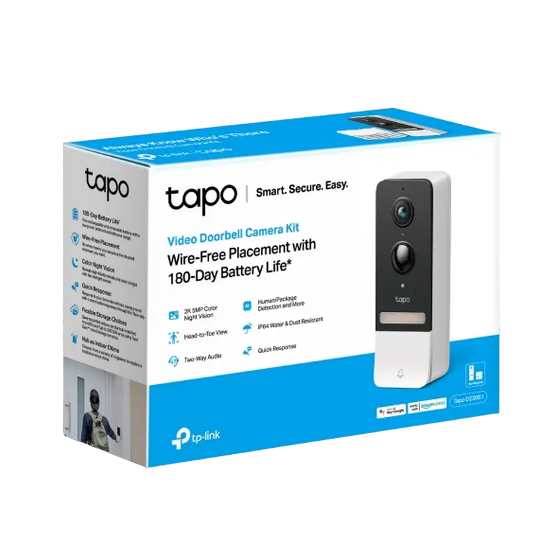 Дверной видеозвонок TP-LINK TAPO D230S1 Белый