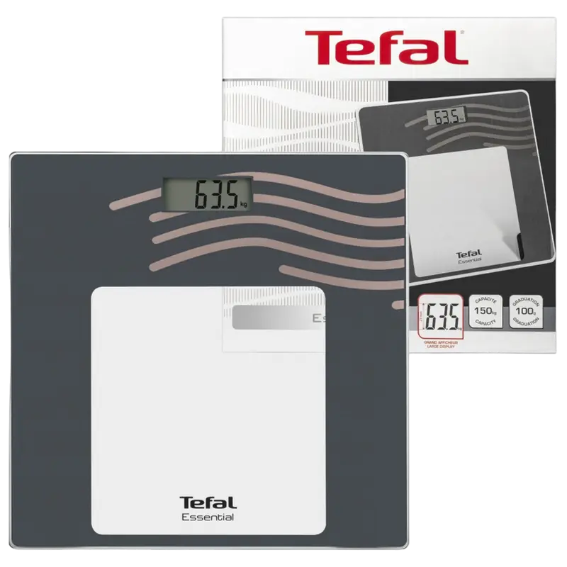 Электронные напольные весы Tefal Essential PP1330V0 Серый
