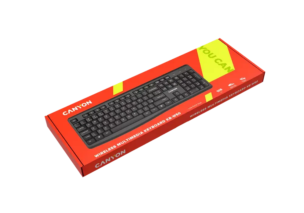 Клавиатура Canyon KB-W50 Мембрана Черный