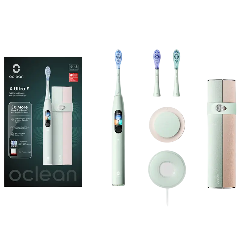 Periuță de dinți electrică Pentru adulți Oclean X Ultra Set Verde