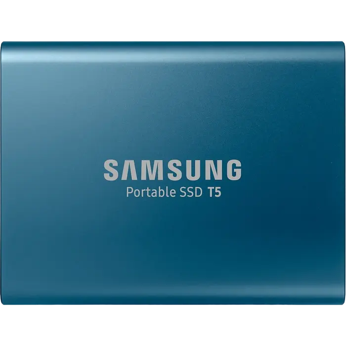 Внешний портативный SSD накопитель Samsung T5 500 ГБ Синий
