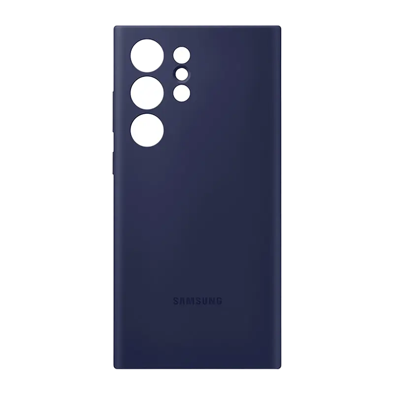 Чехол Samsung Galaxy S23 Ultra Silicone Cover Силиконовый Чехол Темно-синии