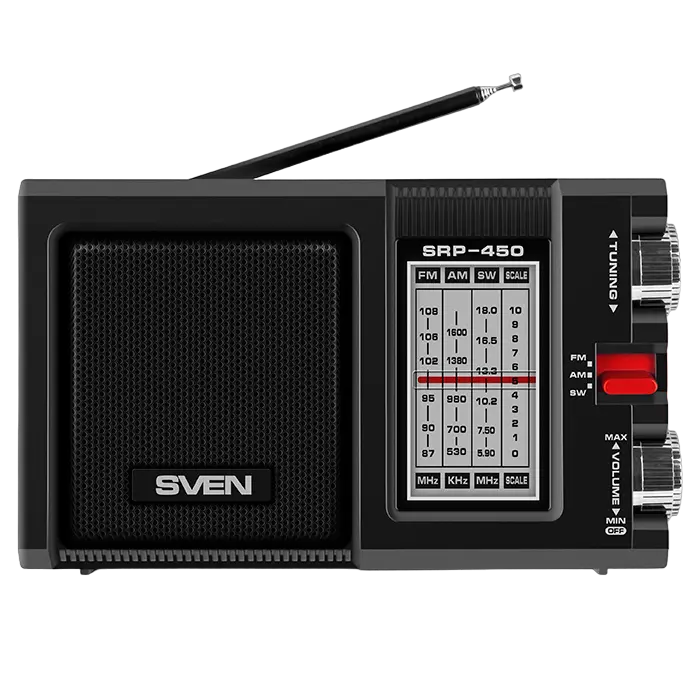 Портативное радио SVEN SRP-450 Чёрный