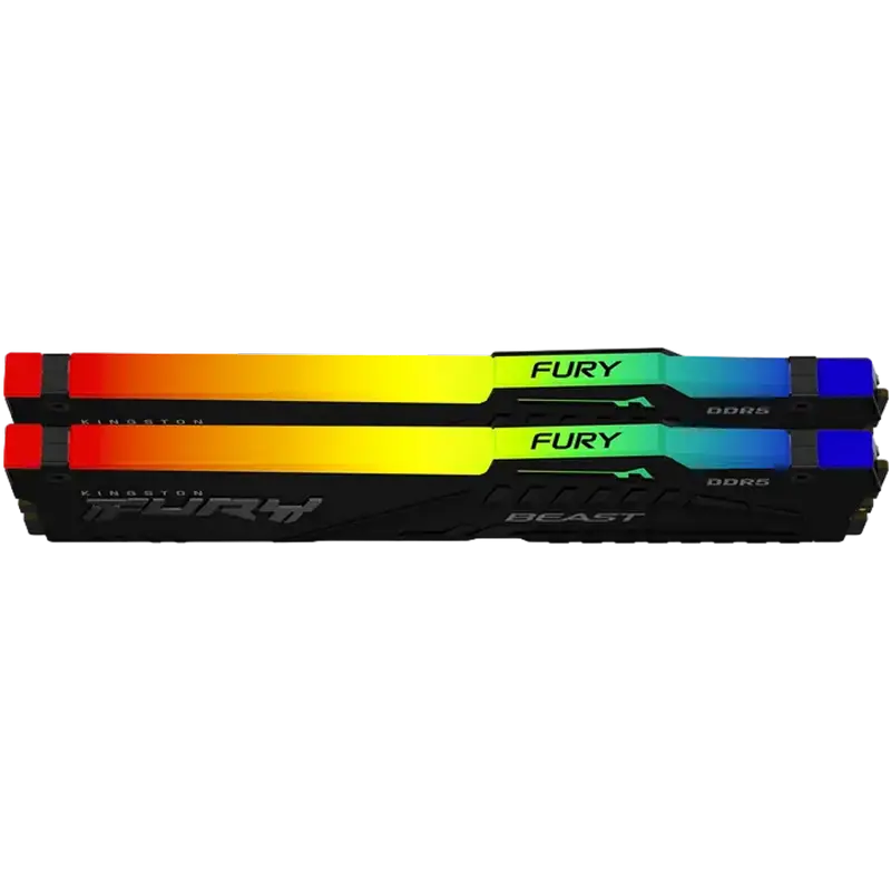 Memorie RAM Kingston FURY Beast RGB, DDR5 SDRAM, 6000 MHz, 32GB, KF560C36BBE2AK2-32