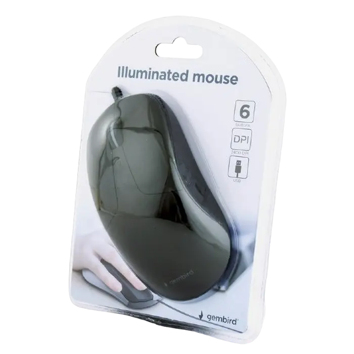 Мышь Gembird MUS-UL-01 Проводное Чёрный