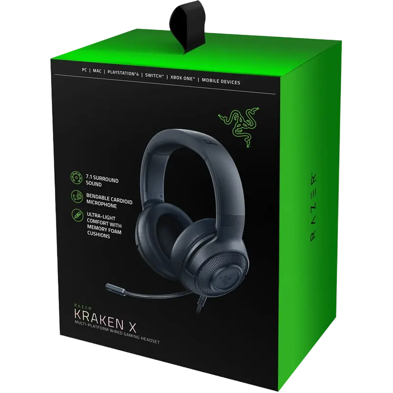 Наушники Razer Kraken X Чёрный