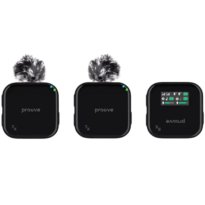 Портативный записывающий микрофон Proove Studio Беспроводной Черный
