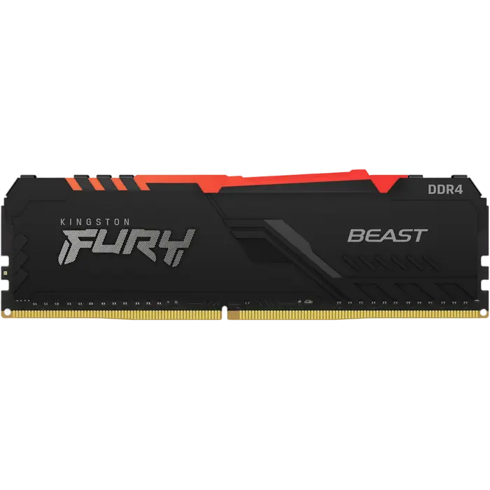 Оперативная память Kingston FURY Beast RGB FURY Beast 16 ГБ Чёрный