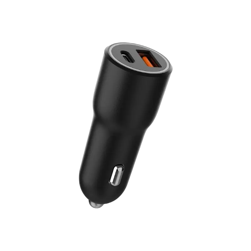 Incărcător auto Gembird TA-UC-AC2PDQC38-CAR-01 Negru