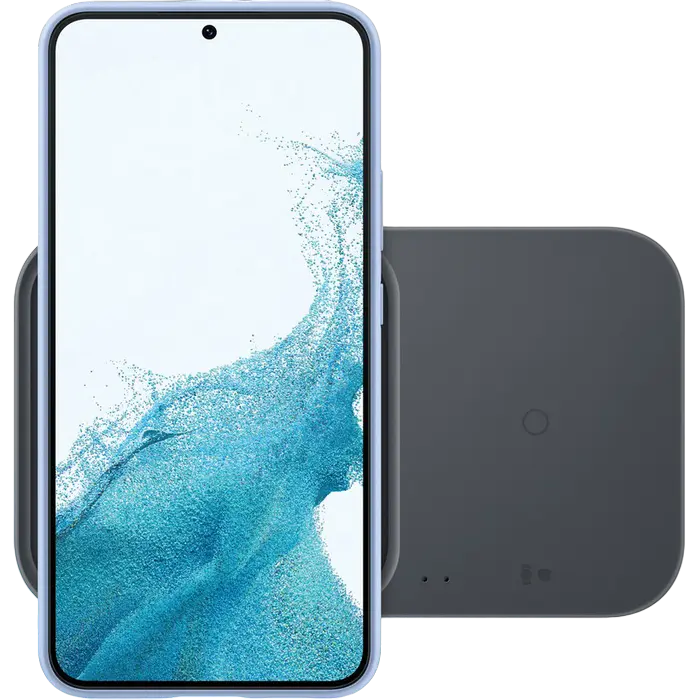 Încărcător wireless Samsung Duo Super Fast EP-P5400T with Travel Adapter Gri