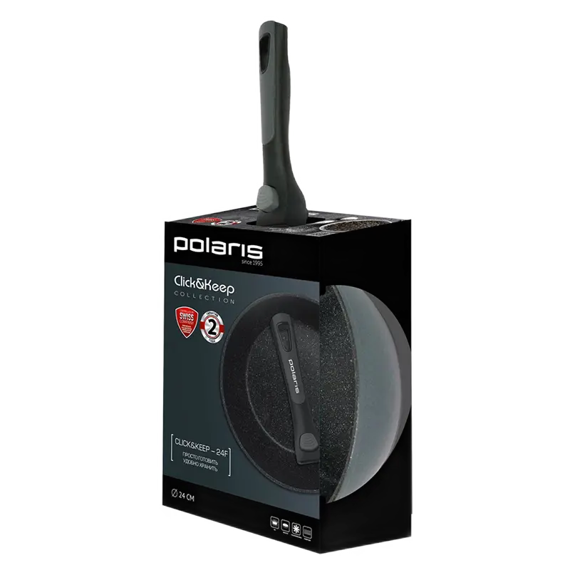 Сковорода Polaris Click&Keep-24F Click&Keep Чёрный