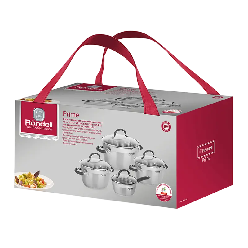 Набор кастрюль Rondell Prime Prime Нержавеющая сталь