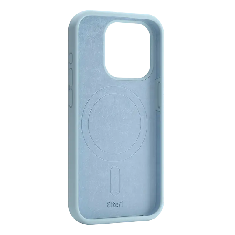 Husă Etteri Apple iPhone 16 Pro Max Silicone Mag case Silicone Case with MagSafe Albastru deschis