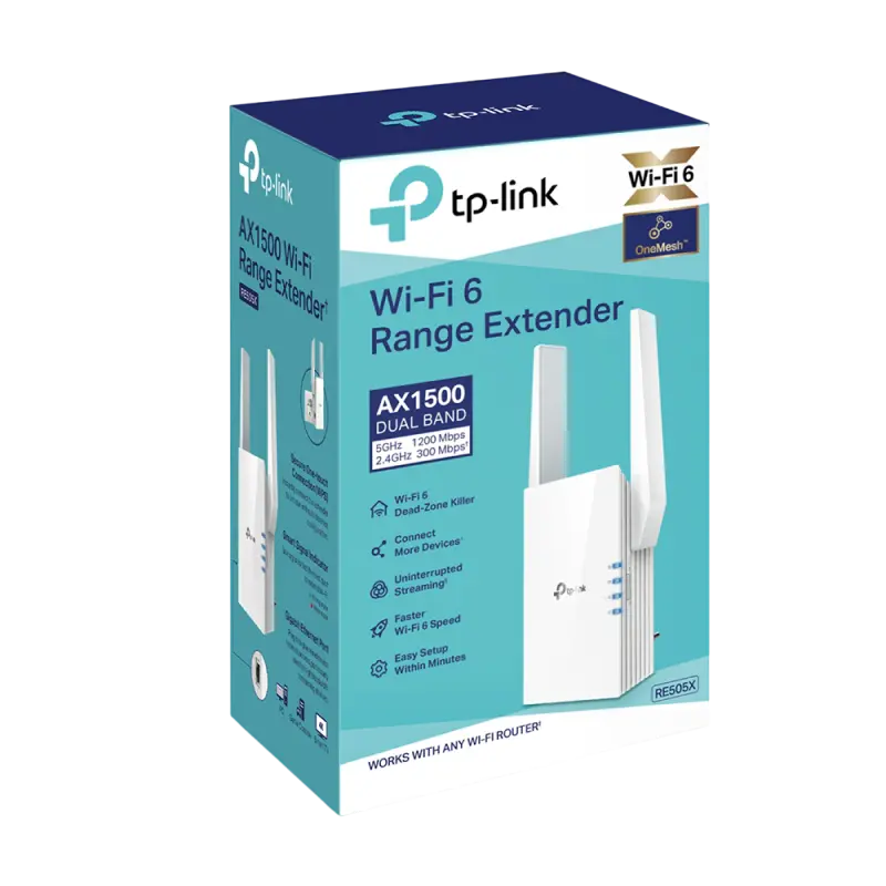 Беспроводная точка доступа TP-LINK RE505X Белый