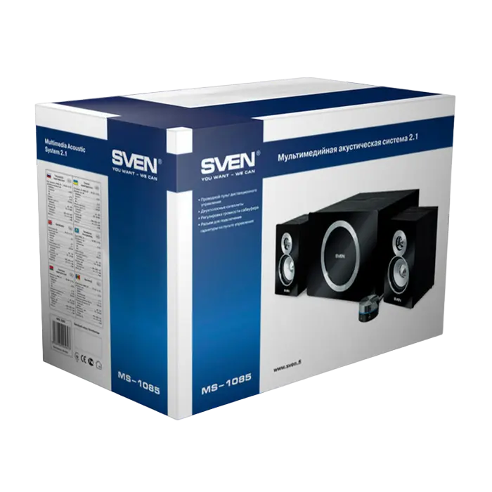 Компьютерные колонки SVEN MS-1085 Черный