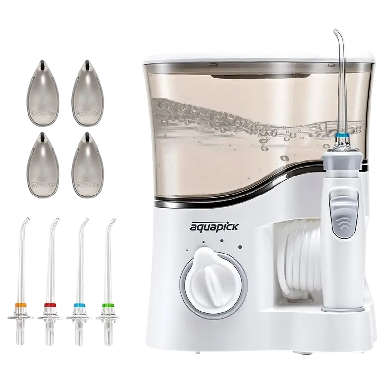 Irigator oral Pentru adulți Aquapick AQ 350 + AQ-32 Alb