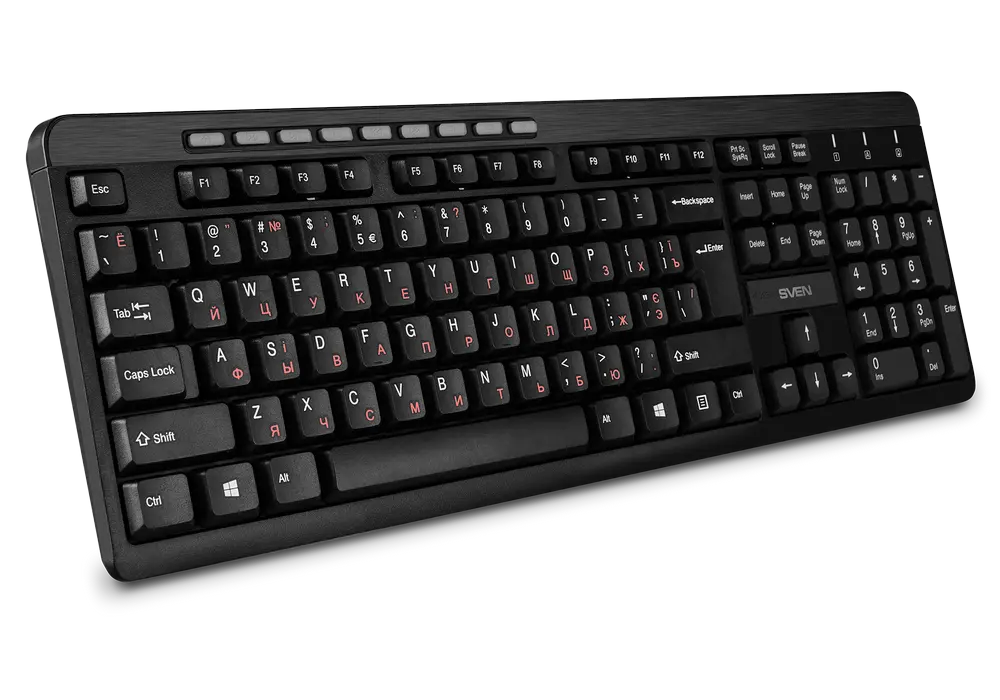 Клавиатура и мышь SVEN KB-C3400W Мембрана Черный