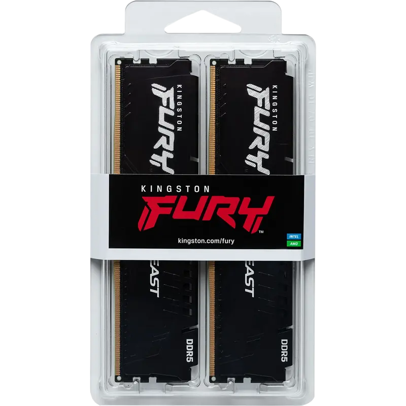 Оперативная память Kingston FURY Beast FURY Beast 64 ГБ Чёрный