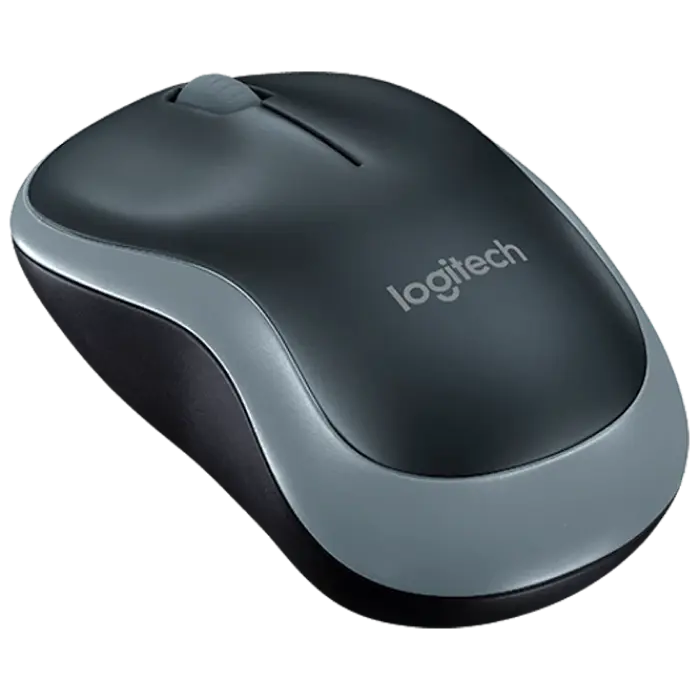 Беcпроводная мышь Logitech M185 Беспроводное Серый