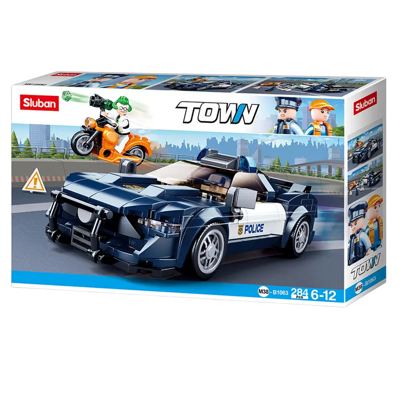 Конструктор Sluban Town - Police Car Разноцветный