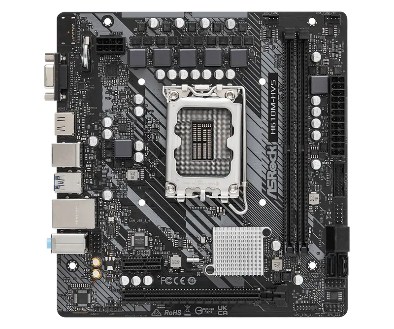 Материнская плата ASRock H610M-HVS LGA1700 Micro-ATX