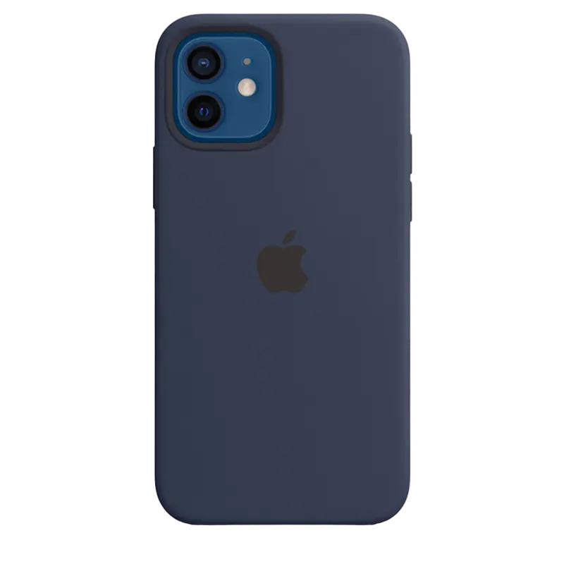 Чехол Apple iPhone 12/12 Pro Silicone Case MagSafe Силиконовый Чехол Deep Navy