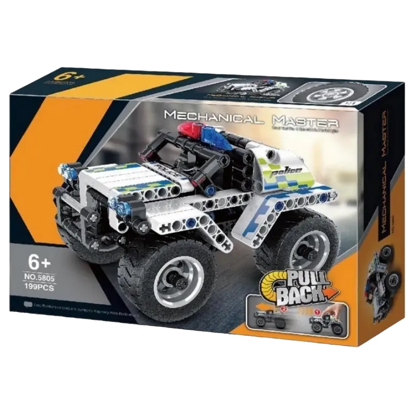 Конструктор iM.Master Pull Back Police Car Белый