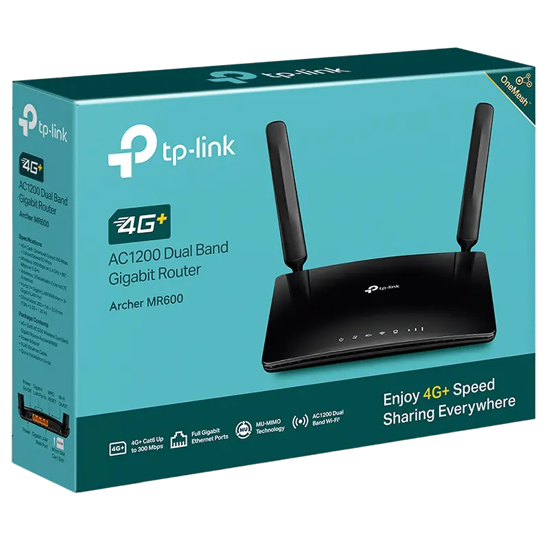 Router fără fir TP-LINK Archer MR600 Negru