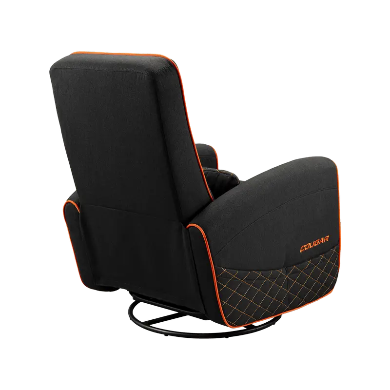 Игровое кресло Cougar FIDOM Имитация льна Черный | Оранжевый