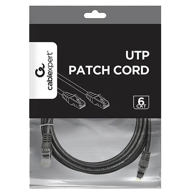 Патч-корд Cablexpert PP6U-3M/BK Черный